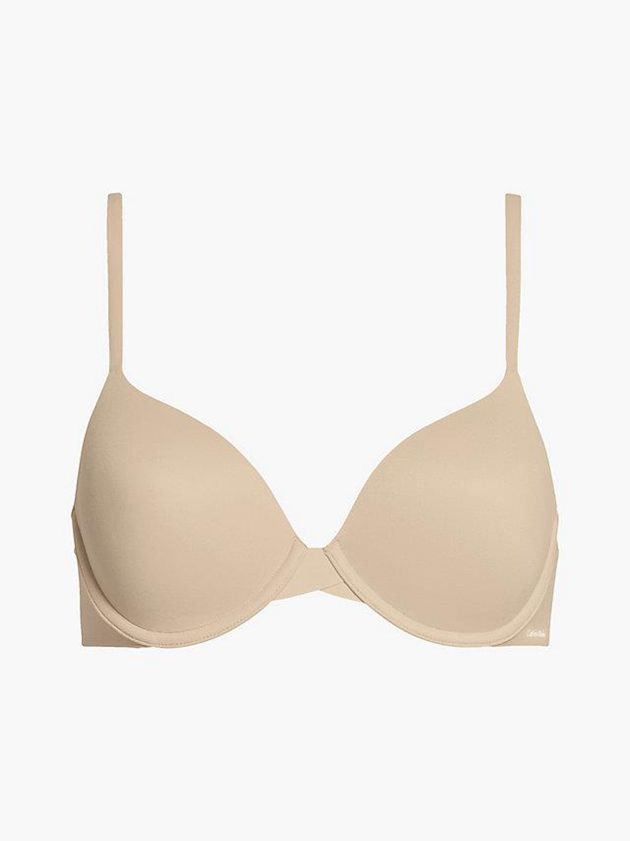 Calvin Klein USA T-Shirt - Perfectly Fit Flex Womens Bra Beige 8025713-TJ